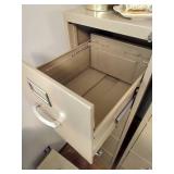 (2) Tall Tan Filing Cabinets 52" Tall