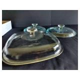Pyrex Casserole Lids in Two Styles