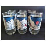 Coke Polar Bear Stein w/ Six Coke Bear Glasses w/ Original Box