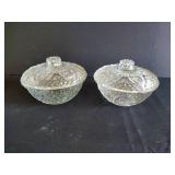 Two Sets of Candy Dishes w/ Lids