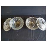 Two Sets of Candy Dishes w/ Lids