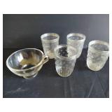 Vintage Jam Jars & Glass Canning Funnel