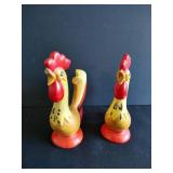Roosters Kitchen Lot- Spoon Rest, Pepper Shakers & Soap Dish