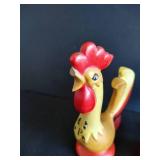 Roosters Kitchen Lot- Spoon Rest, Pepper Shakers & Soap Dish