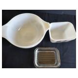 Pyrex Early American Cinderella Bowl & Refrigerator Dishes