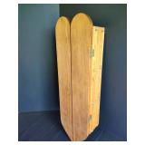 Wood Cabinet with Pegs