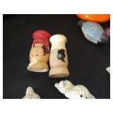 Treasure Seekers Lot: S+P Shakers, Pyrex Coffee Filter, Lids, Stoppers, Etc