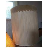 Amber Ball Lamp & Hobnail Milk Glass Lamp