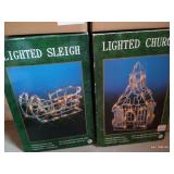 Lighted Christmas Decorations - NIB
