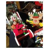 Huge Lot of Santa & Sleigh Related Christmas Decor