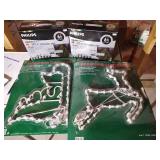 Christmas Lot - Outdoor Lighted Ornaments & Net Lighting - Brand New