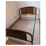 Vintage Full-Size Headboard, Footboard & Rails