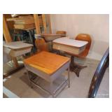 (4) Vintage School Desks