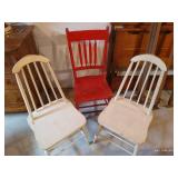 (3) Antique Wooden Chairs