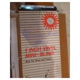 (2) NIB White 1" Mini Blinds