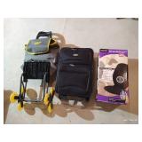 Climb Cart, Small Suitcase & Back Massager