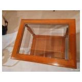 Beautiful Vintage Wood & Glass End Table