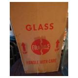 Antique 5 Gallon Glass Jug With Box & Cork