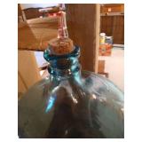Antique 5 Gallon Glass Jug With Box & Cork