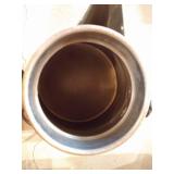 Vintage Style Tall Steel Milk Can & Cowboy Coffee Pot