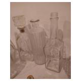 Large Lot of Bottles & Decanters