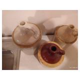 (3) Stoneware Jugs