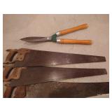 Vintage Saws & Yard Clippers