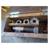 Vintage Industrial Pipe Threading Die Set in Original Wooden Case