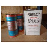 (4) Cans Gun Powder - Hercules & Du Pont