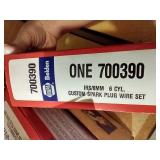 Box of NAPA Belden Spark Plug Wire Sets - New Old Stock