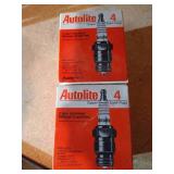 (5) Full Boxes Autolite Copper Spark Plugs - New Old Stock