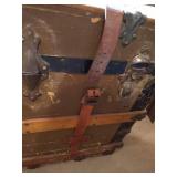 LARGE Antique Wood Trunk