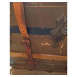LARGE Antique Wood Trunk