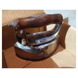 (4) Antique Asbestos "Sad Irons" With (1) Handle