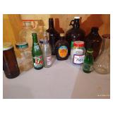 Large Lot Vintage Bottles & Jars