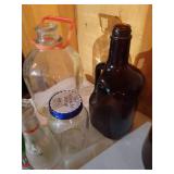 Large Lot Vintage Bottles & Jars