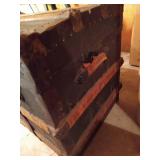 Antique Wood Trunk
