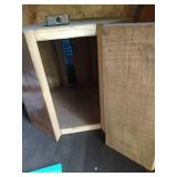 Small Wood Box With Antique Padlock