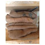 (6) Vintage Burlap Sacks