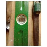 Vintage Level & (2) Saws