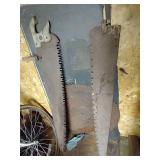 Antique Saws & Saw Blades + Real Pieces Chalkboard