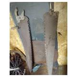 Antique Saws & Saw Blades + Real Pieces Chalkboard