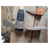 Vintage Tools - Pick Axe, Hatchet, Etc