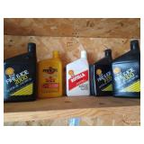 (5) Motor Oil Bottles (New)