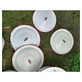 Large Lot Enamelware Items
