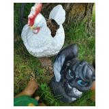 (5) Plastic Yard Animals