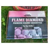 Box of (54) Premium Ceramic Briquettes & Bag of Charcoal Briquettes