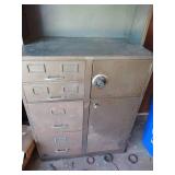 Antique Cole Steel Metal Cabinet