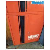 (2) Vintage Orange Niehoff Tune Up Wall Cabinets