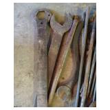 Huge Pile Large Metal Wrenches, Etc